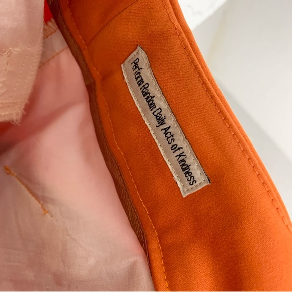 Peace of Cloth Panticular Orange Bermuda Shorts 2 - Picture 5 of 8